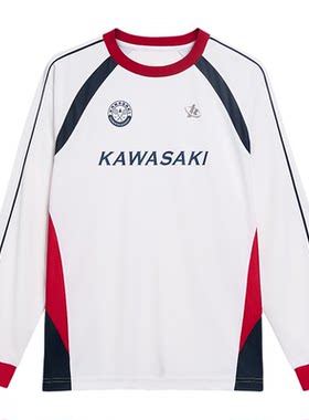 Kawasaki川崎羽毛球衣服男女套装秋冬款长袖运动上衣训练服外套