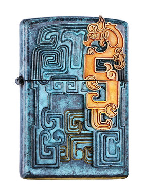 zippo青铜时代虎符令牌打火机