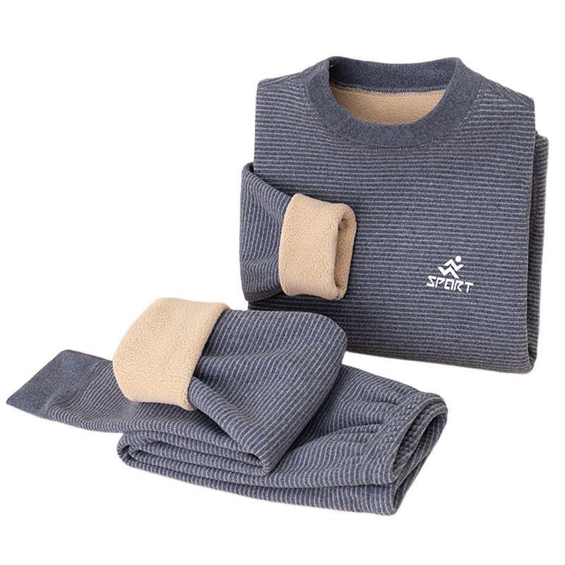 【校服神器】儿童加绒加厚保暖内衣套装羊羔绒小中大童秋衣秋裤套