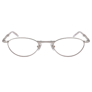 柳智敏同款GM折叠眼镜架女CUBIT 银色时尚猫眼全框轻巧便捷平光镜