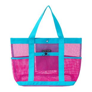 游泳收纳包户外沙滩包便携式旅行手提洗漱网兜包大容量泳衣收纳袋