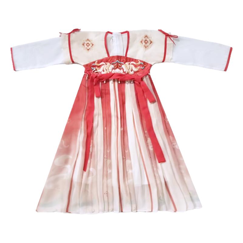 女童汉服中国风日常精品刺绣直销