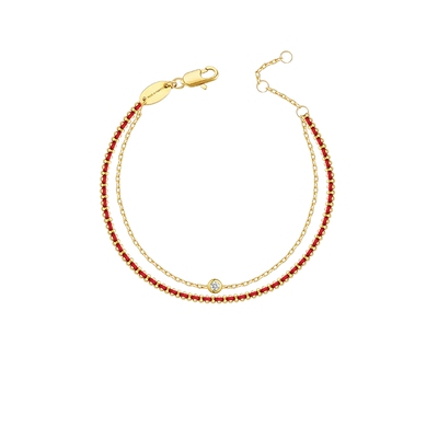 阿吉豆红绳手链情侣本命编织手绳