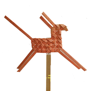 竹条竹编手工DIY中国结小马幼儿园书签非遗竹竹条灯笼风筝婚庆