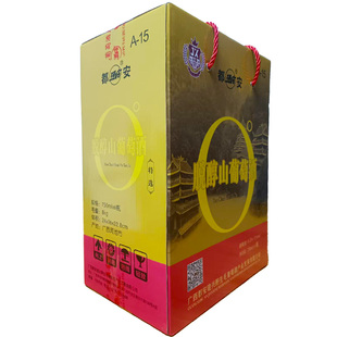 广西都安野生山葡萄脱醇0度果香味酒特选静态葡萄酒红酒葡萄酒6支