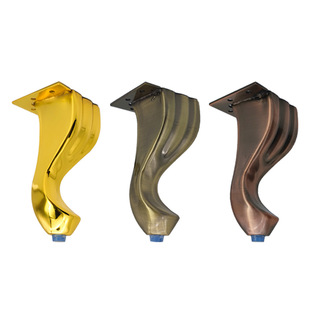 加厚黑白欧式沙发脚茶几电视柜浴室床头柜金属支撑腿家具五金配件