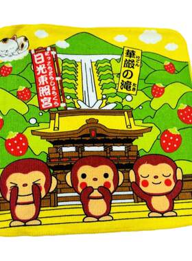 出口日本全棉方巾擦手巾日单印花