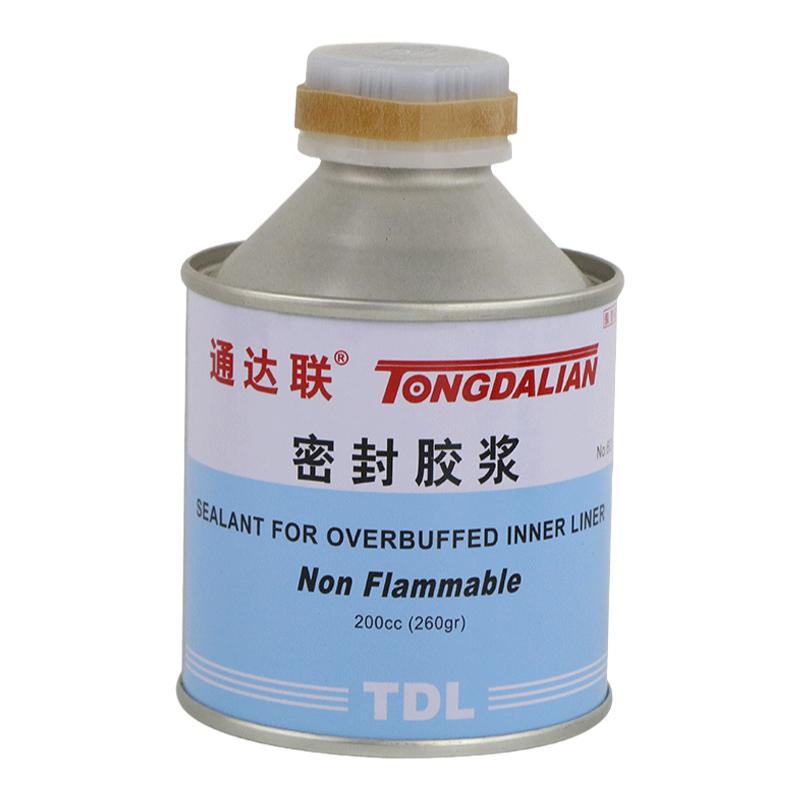 通达联密封胶浆 汽车轮胎胶片修复补胎安全密封剂胶水黑色 200CC