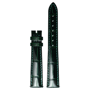 积优浪琴黛绰维纳鳄鱼皮手表带适用戴卓维纳L2.255女真皮表带15mm