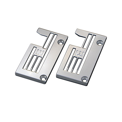 慧捷 飞马W500-05绷缝机宽舌薄料针板右刀车花边机新款电镀针板