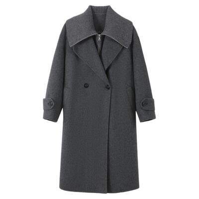 格雷风双面呢大衣长款羊毛呢外套