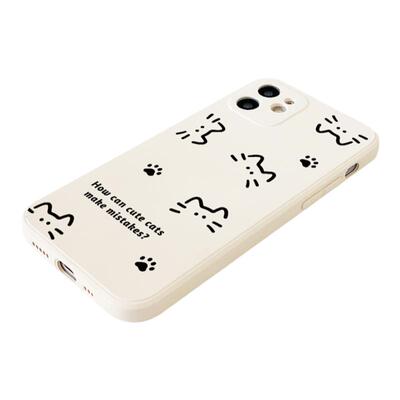 纯情猫咪~可爱iPhone16新款17air手机壳小米13适用14promax苹果15华为P50/mate70红米K80pro荣耀90情侣保护套