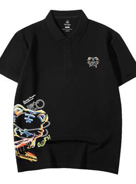 短袖t恤男polo衫夏季大码男装