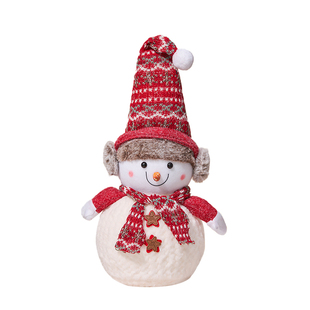 圣诞节装饰品雪人公仔摆件商场店铺场景布置圣诞老人玩偶拍照道具