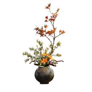 禅意新中式陶瓷花瓶宋代美学花艺民宿酒店桌面设计师推荐装饰摆件