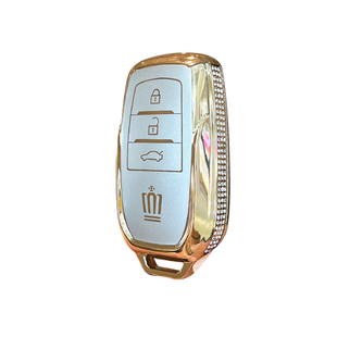 适用新款皇冠陆放钥匙套老款12/13/14代丰田皇冠陆放26款车壳扣女