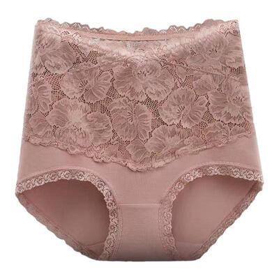 高腰蕾丝内裤女纯棉裆