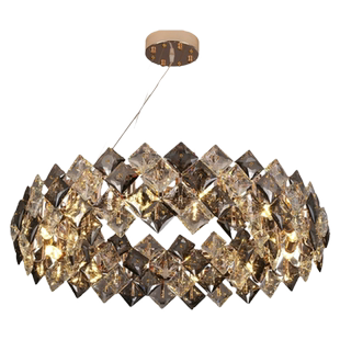 后现代轻奢水晶吊灯现代简约客厅吊灯大气主卧室灯餐厅灯网红灯具