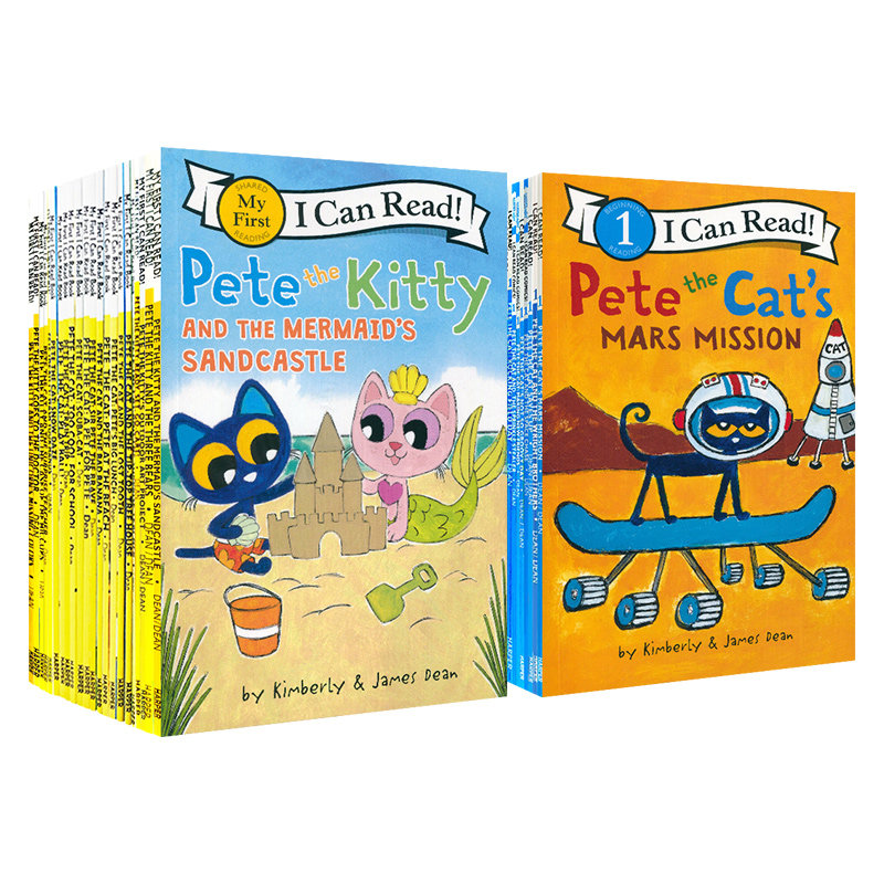 【原版正品】皮特猫33册Pete the Cat原版英文绘本I Can Read分级阅读物初阶my first启蒙学习英语童书吴敏兰书单情商性格培养