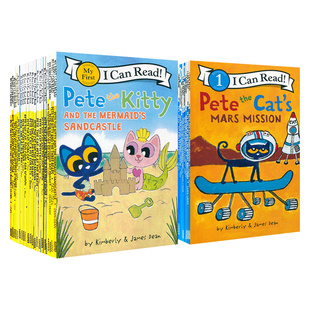 【原版正品】皮特猫33册Pete the Cat原版英文绘本I Can Read分级阅读物初阶my first启蒙学习英语童书吴敏兰书单情商性格培养