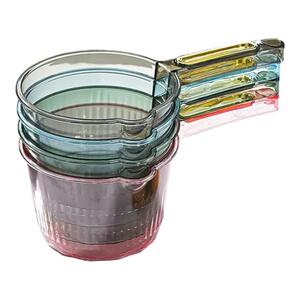 水瓢家用摔不破水勺加深高透长柄塑料大号创意厨房透明舀水勺水瓢