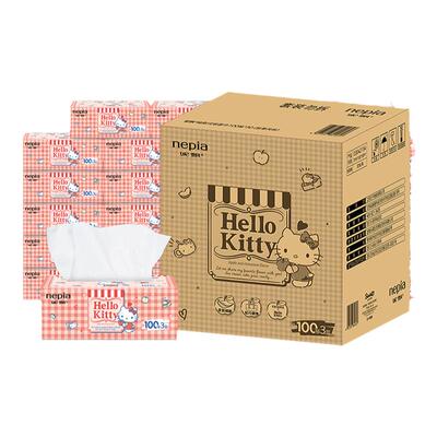 妮飘100抽30包3层联名凯蒂风味