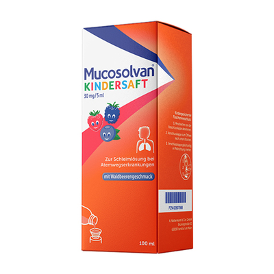【原研】沐舒坦儿童氨溴索止咳嗽化痰祛痰糖浆感冒流感口服液进口