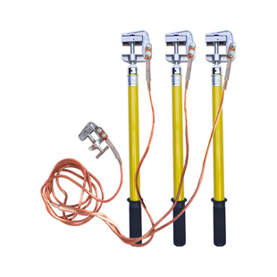 10KV高压接地线电站短路接地棒配电房专用接地线夹35kv25方软铜线