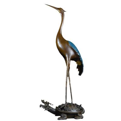 摆件铜鹤祝寿客厅门厅开业礼品