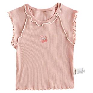【新品】Oak Family女童圆领T恤短袖莫代尔纯色糖果色打底上衣