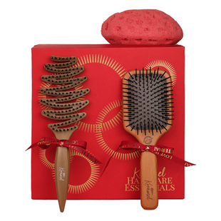 KRRAMEL新年礼物新婚礼物送闺蜜生日礼物女生实用猪鬃梳子气垫梳