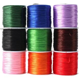 扁形水晶弹力线手串绳手链皮筋松紧线穿珠子佛珠文玩珠宝串珠绳