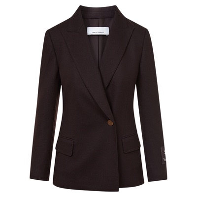 朗姿羊毛收腰显瘦老钱风西装复古优雅通勤西服女2025年冬季新款