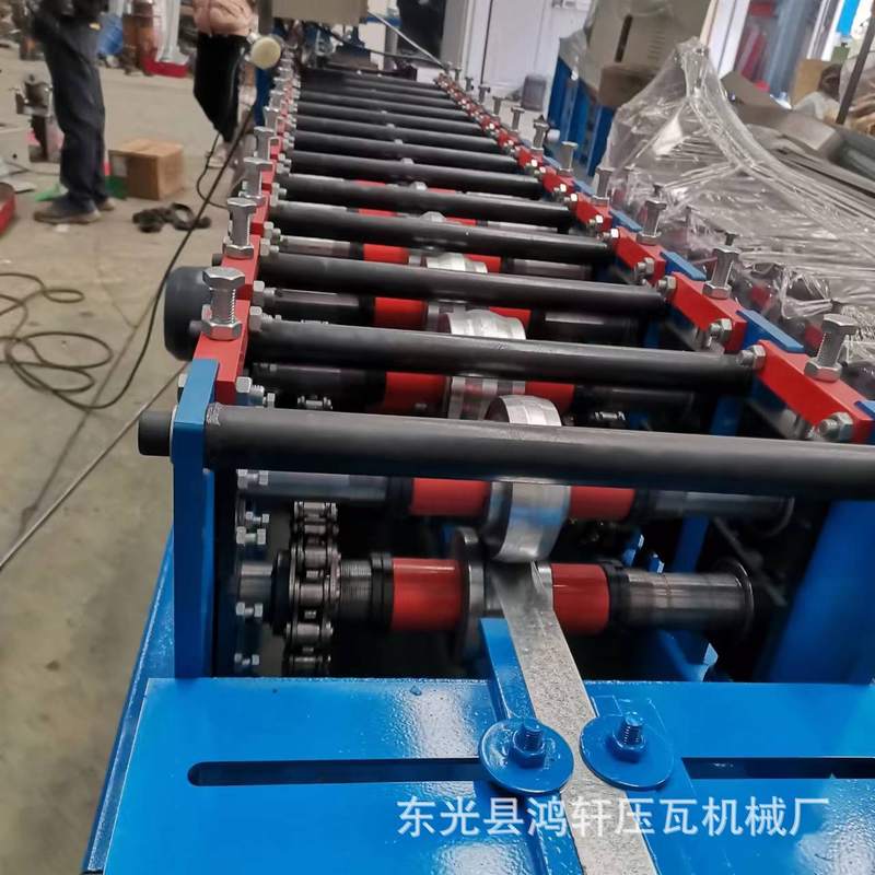 鸿轩机械 U型槽压瓦机 全自动U型钢设备 U型成型机 C型钢机冷弯机