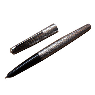 胖叔钢笔优化版英雄100金笔14k全钢湖蓝礼盒锤纹学生练字日用打磨