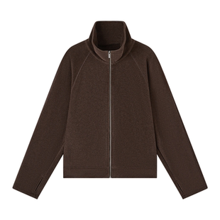 【郭晶晶同款】全棉时代双面绒保暖外套修身拉链棉服套装裤子保暖
