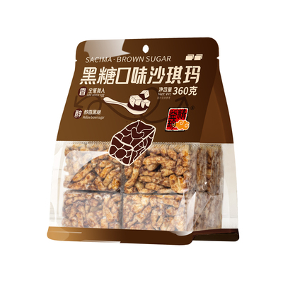 精益珍黑糖味沙琪玛360g独立包装休闲食品零食下午茶小吃萨其马