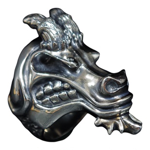 铁头的店 925银 STARLINGEARAA 施特林 复古朋克 USN限定羊头戒指