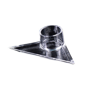 龙祥宫鱼缸高透明三角扁嘴鸭嘴出水吹水口底部亚克力出水口管件