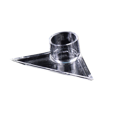 鱼缸透明三角扁嘴出水底部亚克力