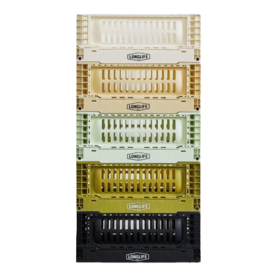 longlife侘寂风可折叠桌面收纳篮