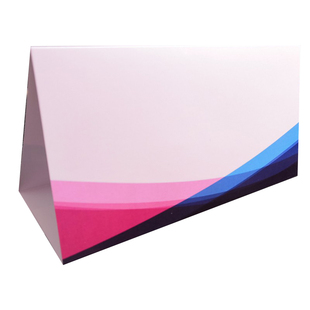 a4三角纸质台卡定制学生席卡名字牌会议人名三角席卡台卡双面印刷