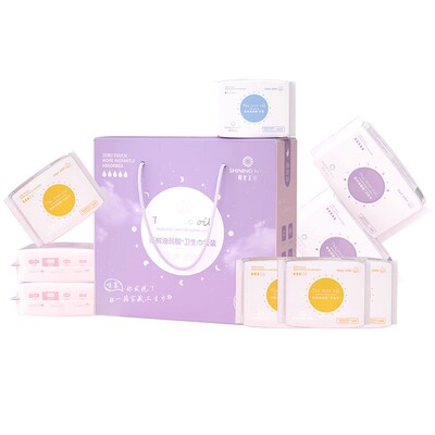 董欣弱酸卫生巾超薄透气日夜组合