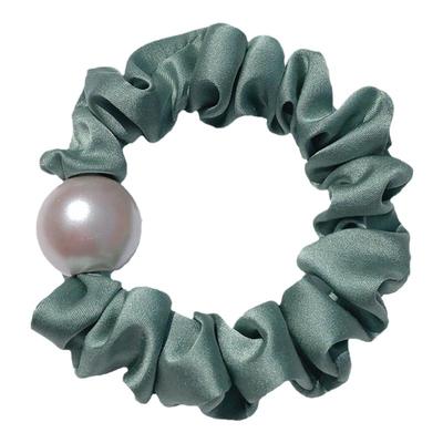 真丝猪大肠发圈女高级感珍珠头绳