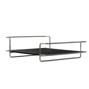 中古风包豪斯大床不锈钢双人床复古铁艺金属工业风床架无床头定制