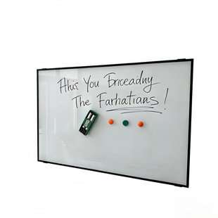 办公磁性钢化玻璃白板可定制教学办公培训挂式铝边框烤漆写字黑板