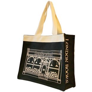 ANDCICI◆伦敦书店~立体感帆布包男女学生书包单肩包大容量购物袋