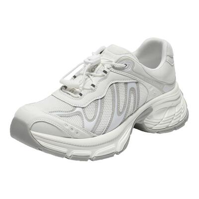 百丽老爹鞋增高一脚蹬女鞋新款厚底免系鞋带运动休闲鞋子E3K1DCM5