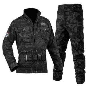 迷彩服男套装春秋季纯棉耐磨正版新式加肥大码劳保户外军迷工作服