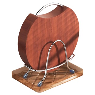 不锈钢加厚菜板架厨房置物架台面粘案板砧板放置器锅盖收纳特大号